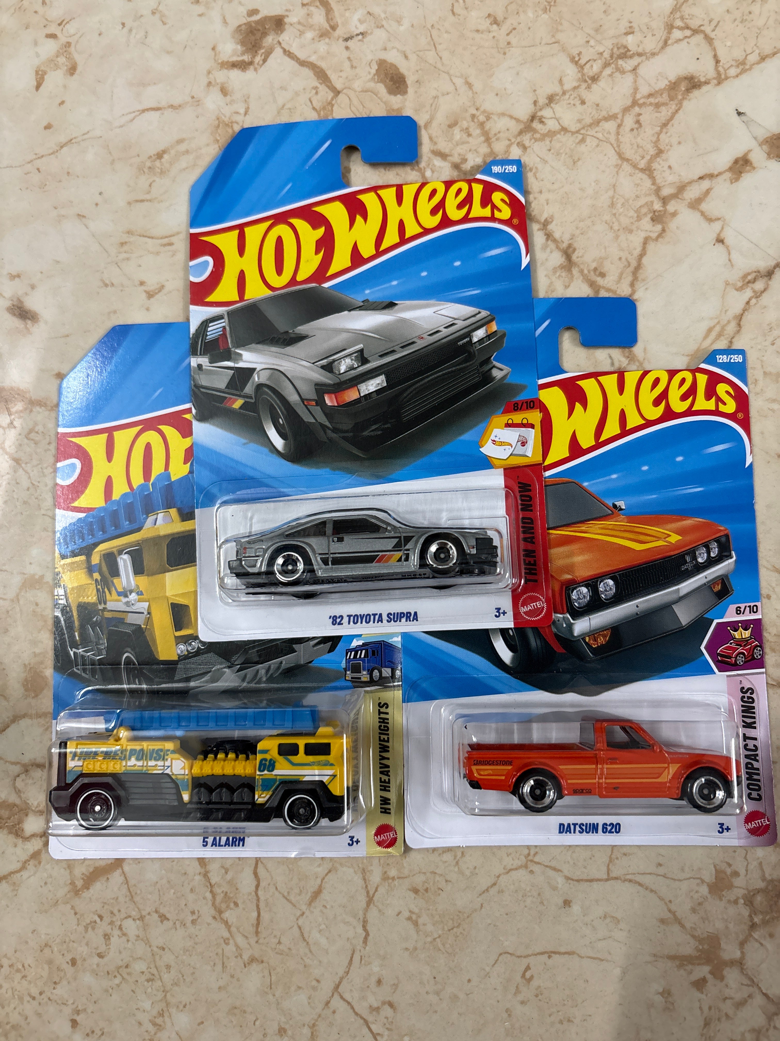 82 Toyota Supra, 5 Alarm , Datsun 620