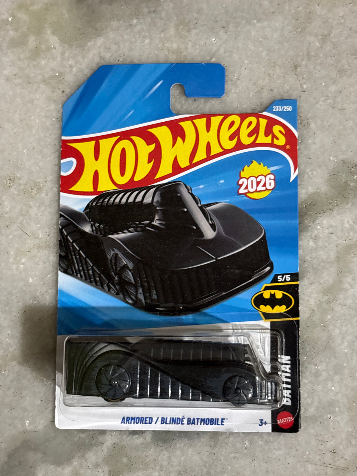 Armored Batmobile + 2 Random Hotwheels