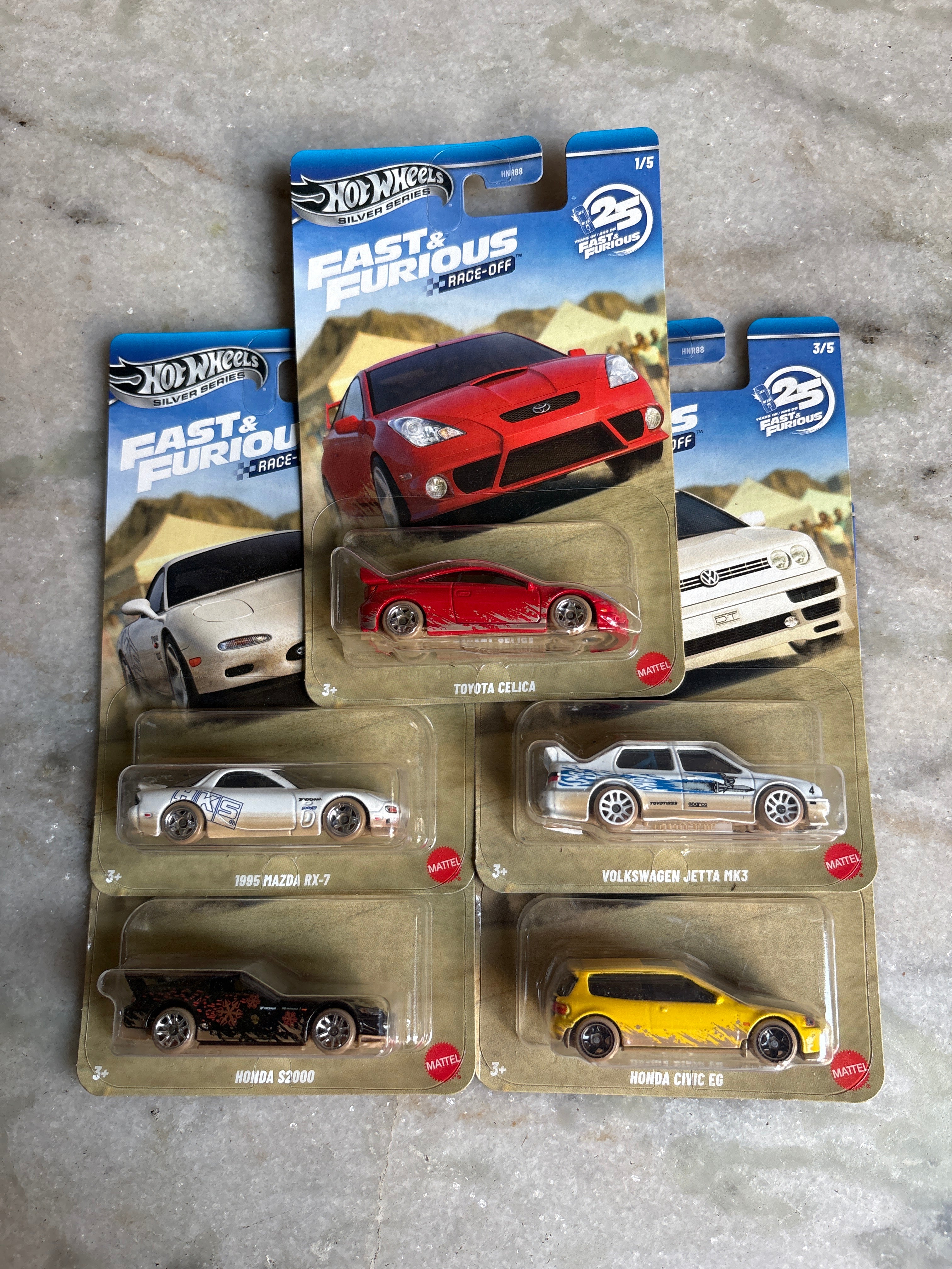 Fast and Furious Race-Off Set of 5
