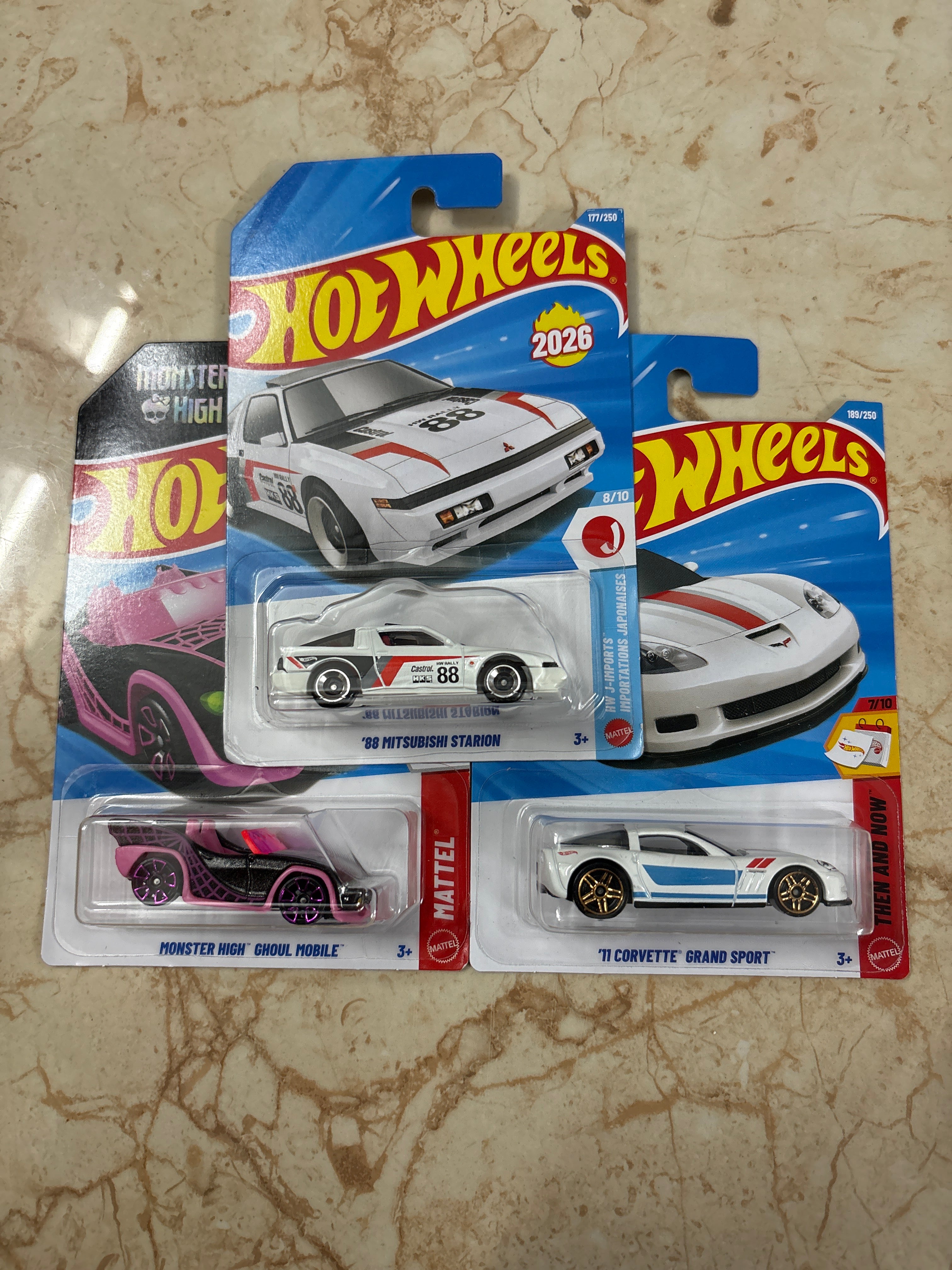 88 Mitsubishi Starion, Monster High Ghoul Mobile, 11 Corvette Grand Sport