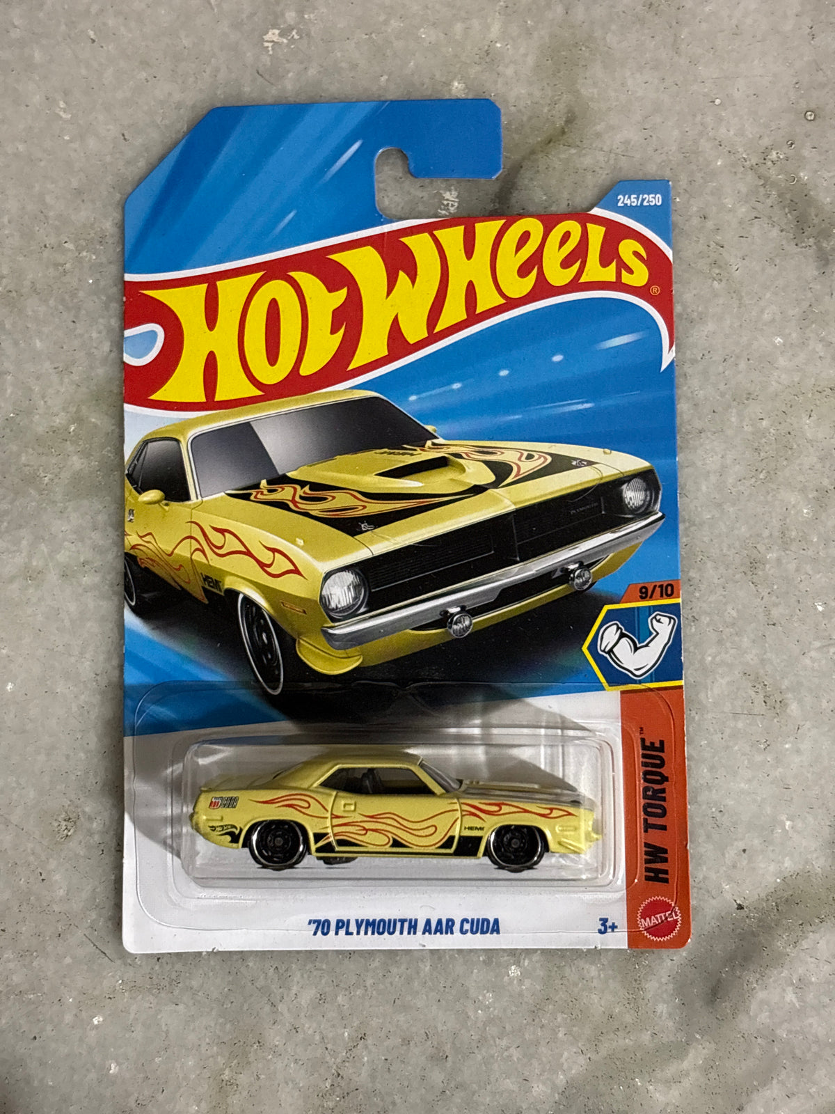 70 Plymouth AAR Cuda + 1 Random Hotwheels