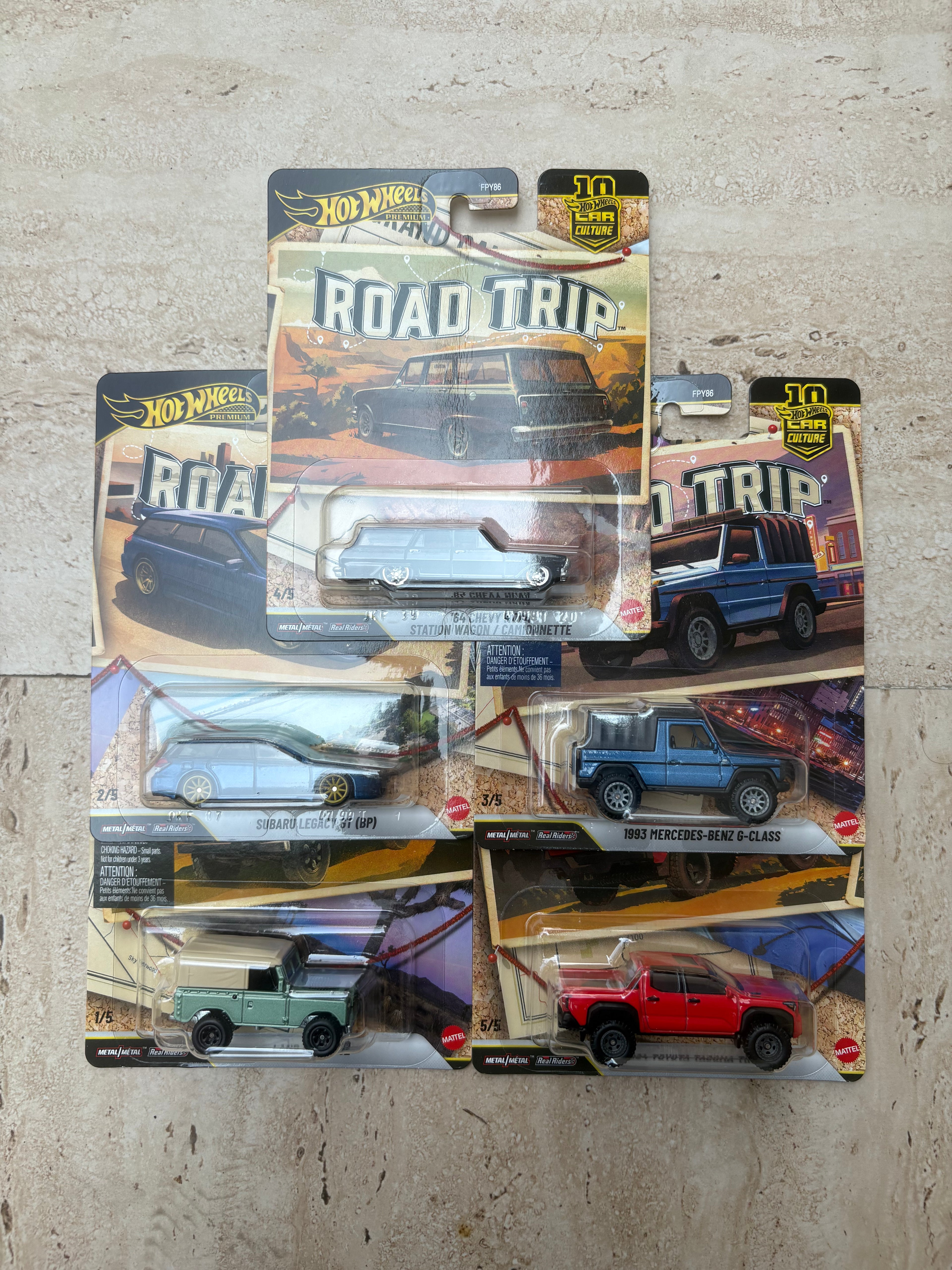 Road Trip Set of 5